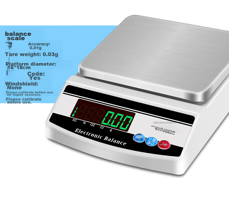 Yingheng High-Precision Electronic Balance Scale, Accurate Electronic Gram Scale, Laboratory Small Platform Scale, Jewelry Electronic Scale, 200g to 0.001g 25