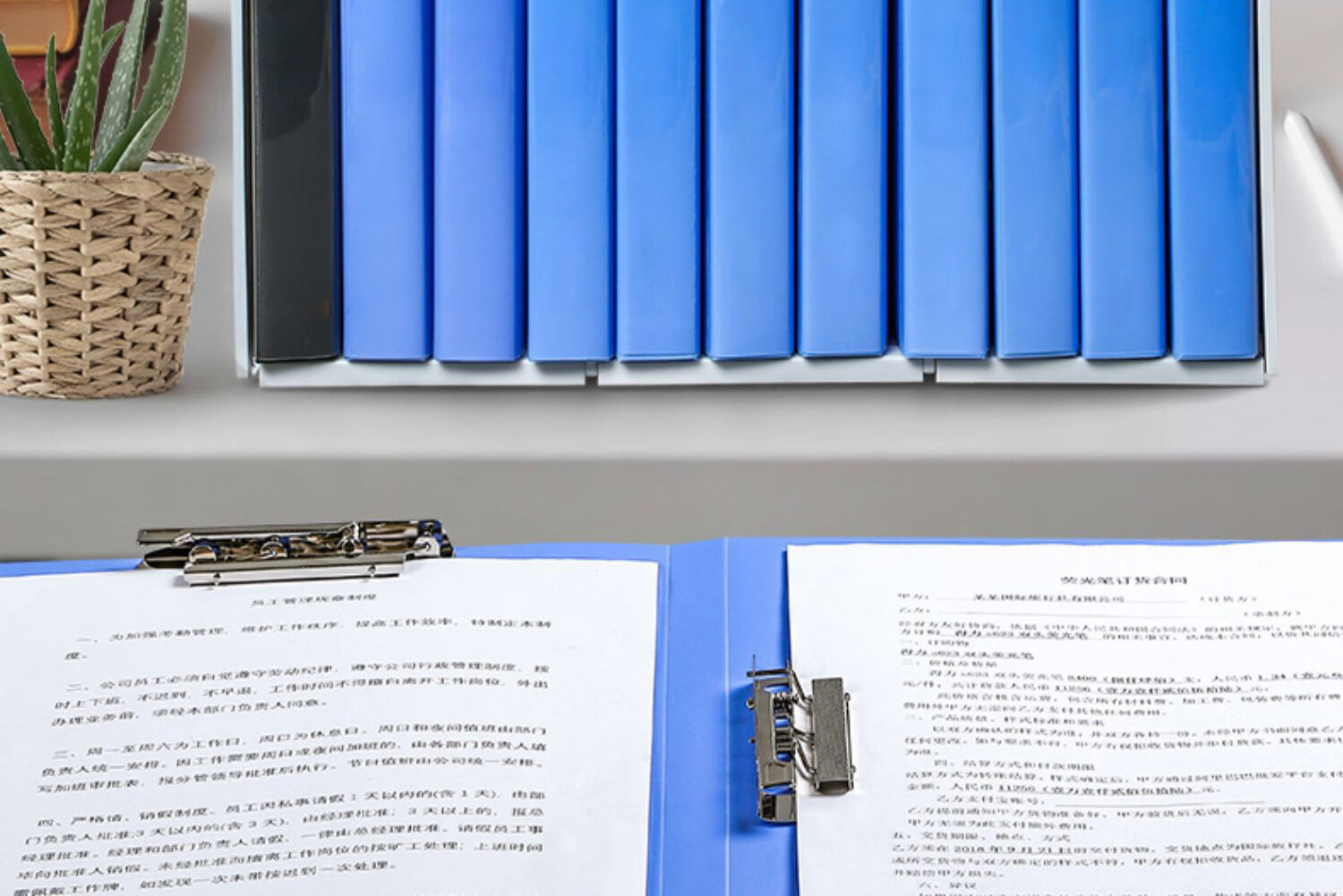 DiLe Premium Series File Box, A4 Standard Size 75MM Thick Kraft Paper Material, Financial Document Storage Office File Box, Dust-Proof Blue Single Pack 12