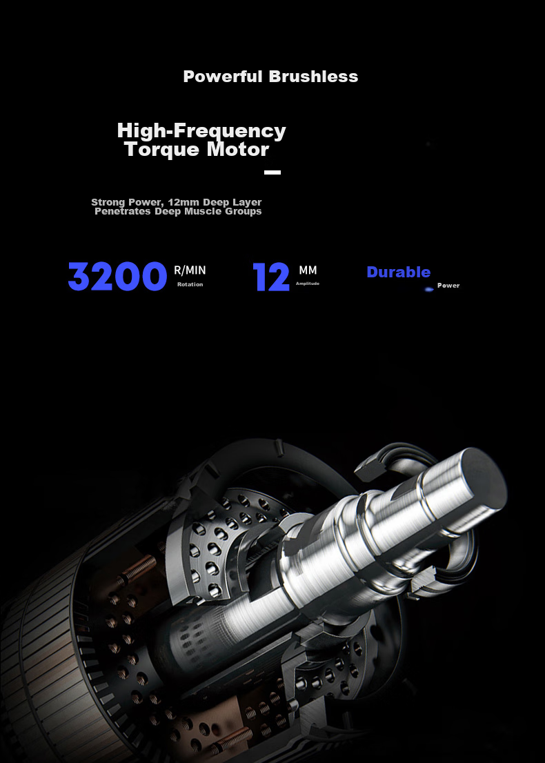 Li-Ning Massage Gun, Muscle Relaxation Device, Full-Body Massage Instrument with Long Battery Life, Low Noise, And Portability 4