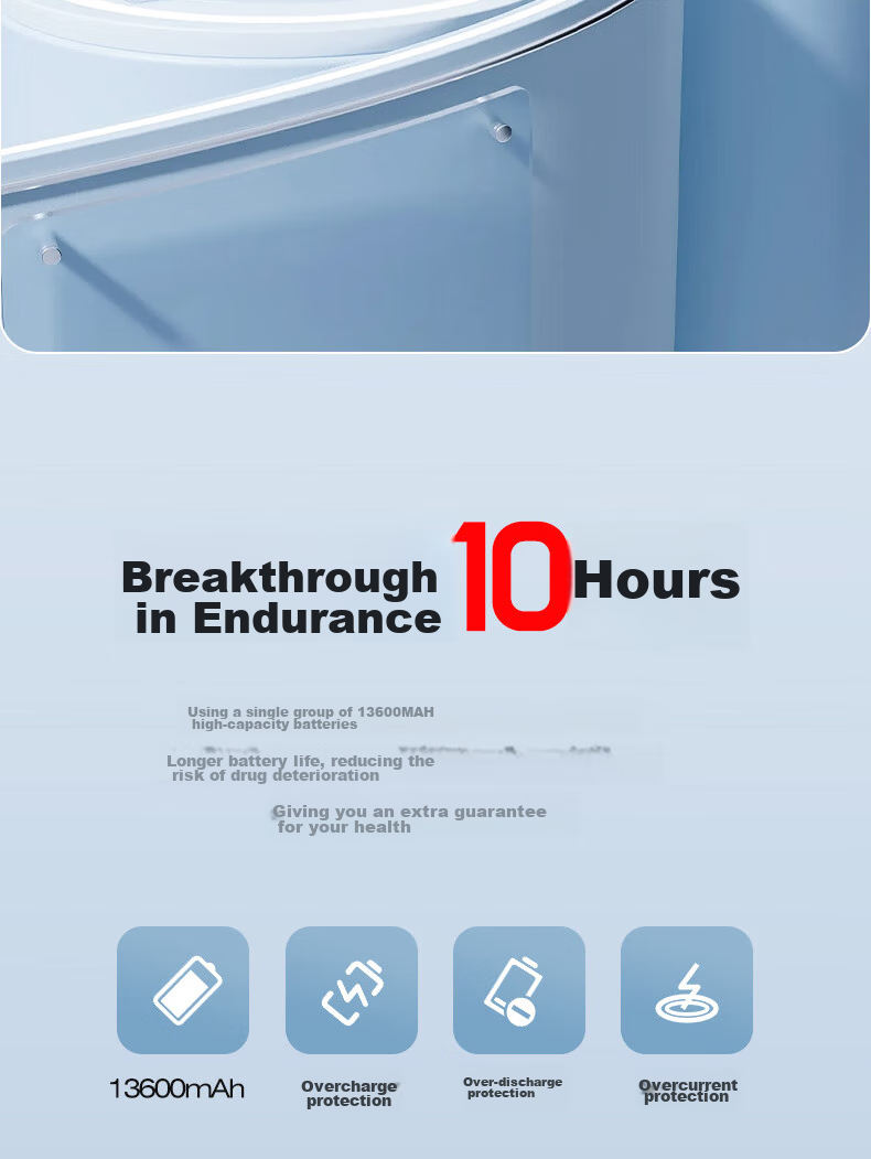 MENGXUAN Insulin Refrigerator Box, Portable Mini Fridge, Rechargeable Personal Cooling, Interferon Growth Hormone Outdoor Cooler 3