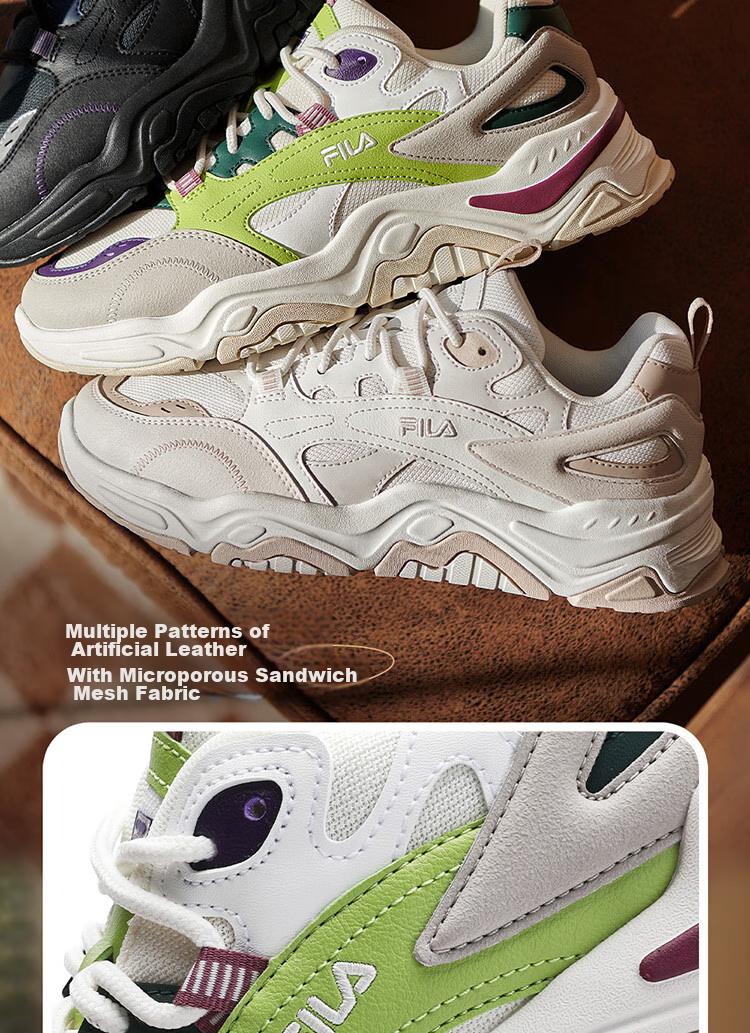 FILA Official COLLINA Women's Retro Outdoor Casual Dad Sneakers 5