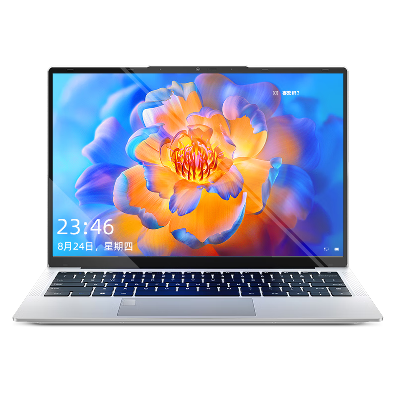 Dere Laptop, 14-Inch Portable Thin Notebook, Business Office Gaming Class Online Course Handheld Computer, 12GB/256GB