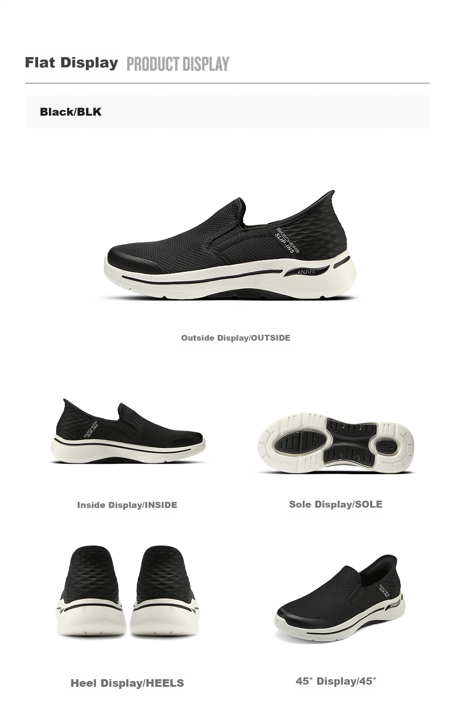 Skechers Slip-On Breathable Mesh Casual Shoes, Everyday Walking Shoes [Slip In] Quick-Wear Technology, Father's Day Gift 15
