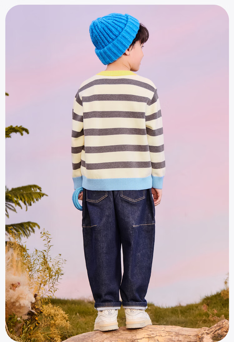 Minibala [Parent-Child Outfit] Boys And Girls Parent-Child Autumn And Winter Knit Sweater, Warm And Comfortable Children's Sweater 4