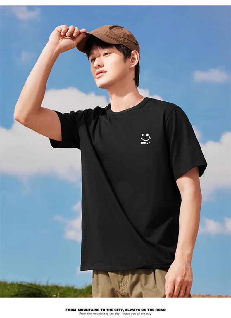Warrior Short-Sleeve T-Shirt for Men, Summer Pure Cotton Breathable Sports Tee, Versatile Men's Top for Summer Wear 14