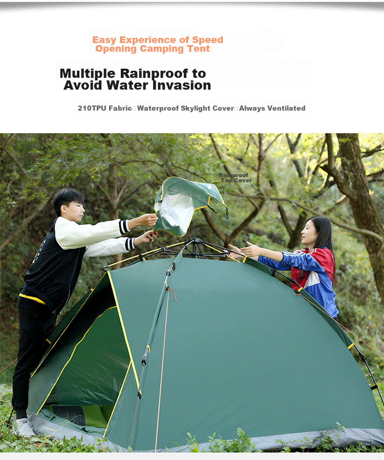 BeiJiLang Tent, Outdoor Enlarged Canopy, Two-In Camping Tent, Fully Automatic Quick-Open Camping Equipment 5