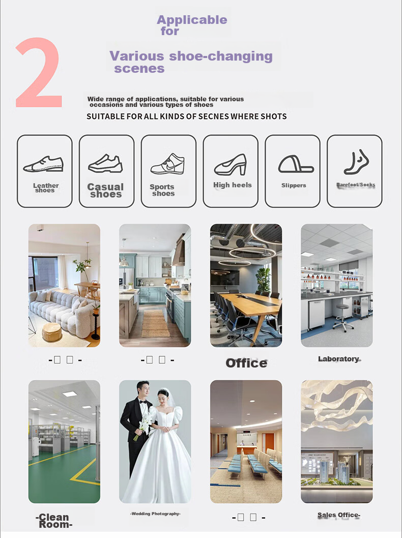 Jinghuisichuang Fully Automatic Shoe Cover Machine for Home Living Room, Disposable Foot Covers, Smart Office Shoe Film Machine, Macaron Brown Color 6