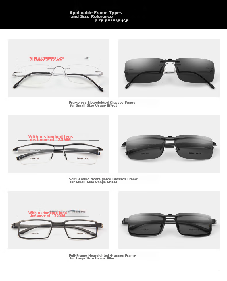 CAPONI Clip-On Sunglasses for Nearsightedness, Polarized, Specialized for Drivers, Fishing, Night Vision, And Sun Protectio 14
