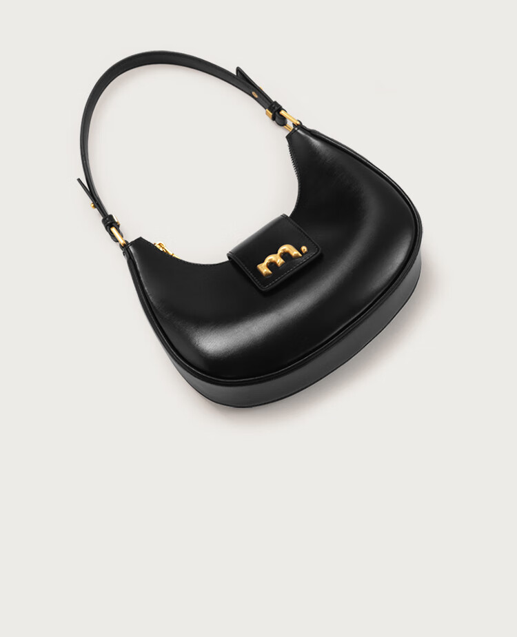 Mood Autumn And Winter Genuine Leather Crescent Bag for Women, Large Capacity Underarm Commuter Shoulder Crossbody Versatile Hobo Bag, Light Luxury Birthday Gift 17