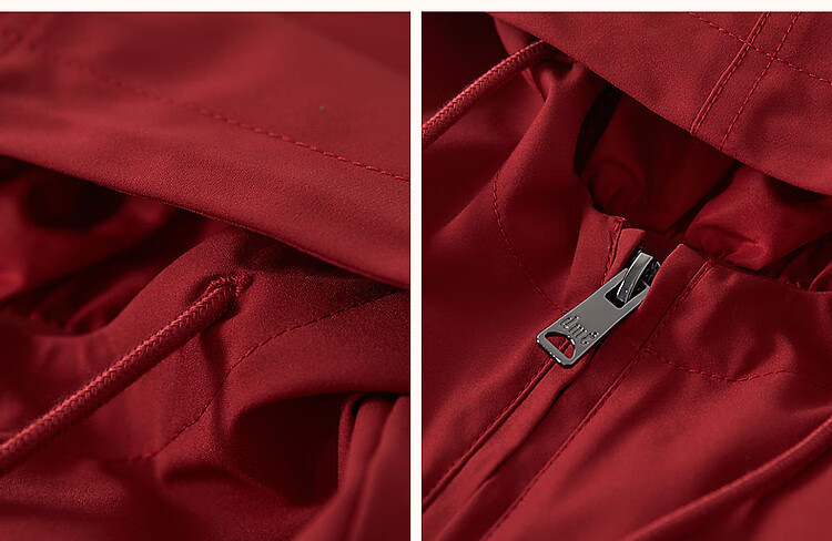 Dme [Dare to Act] Spring And Autumn High-Tech Triple-Protection Hooded Elegant Pleated Petite Short Women's Jacket 13