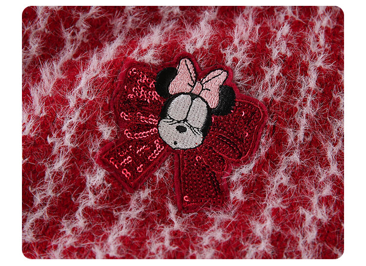 DISNEY Children's Girls' Outfit Set, Dress with Thick Sweater, Red New Year's Outfit, Winter 2023 DB331TE16, Bright Red, Size 110 27