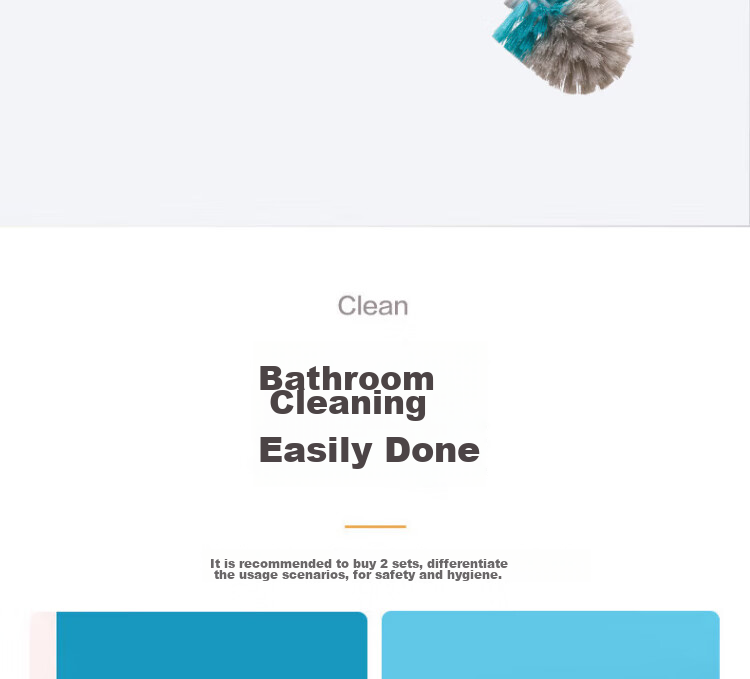 CHAHUA Toilet Brush, No Dead Angle, Wall-Mounted for Home Use, Long Handle for Cleaning Bathroom 14