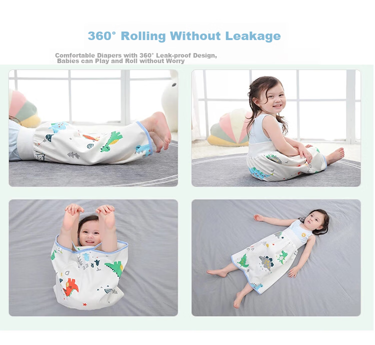 9I9 Children's Disposable Diapers, Washable Cotton, Waterproof High-Waist Pads, Leak-Proof for All Seasons A128L 10