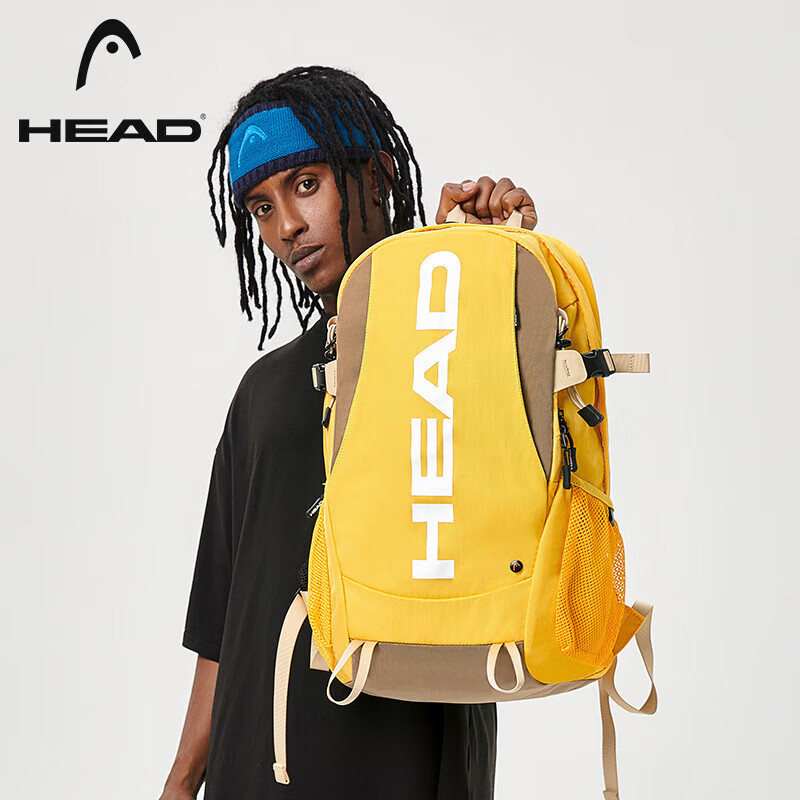 HEAD Lightweight Tennis Backpack, Multifunctional Laptop Bag, Large Capacity, Versatile, Big LOGO, Sports Hiking Backpack