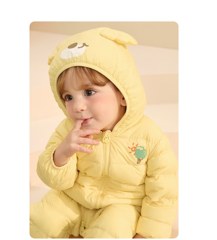 BALABALA Baby Down Jacket Infant Lightweight One-piece Romper Bodysuit Toddler Winter Clothes Boys Girls Cute Cartoon 23