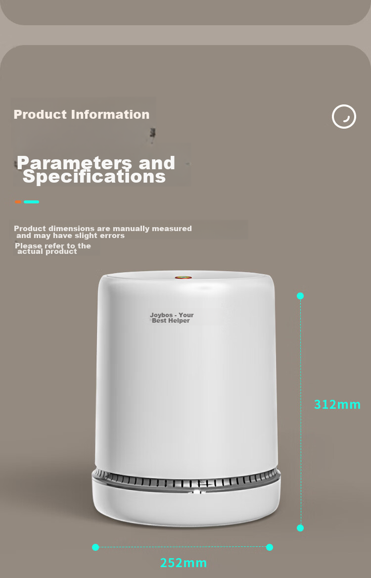Jiabangshou Living Room Trash Can, Home Use 2026 New Model, 12.3L with Lid, Large Size, for Kitchen, Bathroom, Toilet, Bedroom, Air Pressure Bi 20