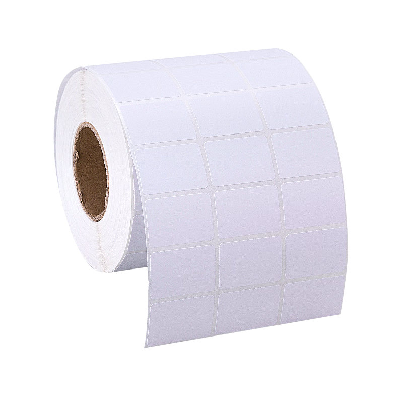 Laitelaili [Customizable] 30*20*5000 Sheets Three-Row*1 Roll, Coated Label Paper, Carbon Ribbon Label Printer Barcode Paper, High-Adhesive Eco-Friendly Coated Paper Self-Adhesive Labels