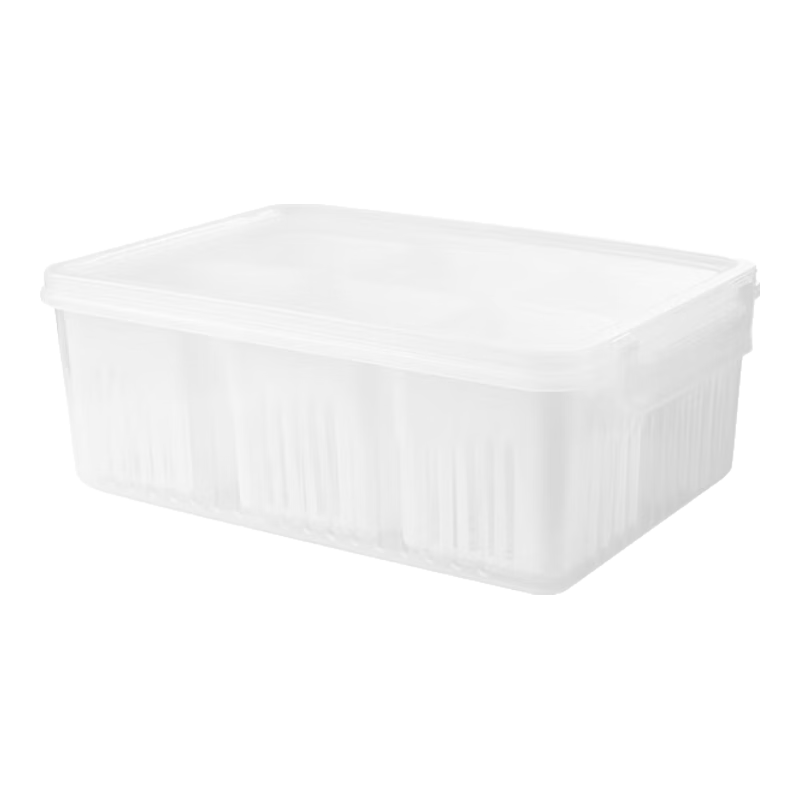 BJ Six-Compartment Integrated Onion Storage Container, Ginger And Garlic Organizer Box, Refrigerator Prep Container, Food Storage Box