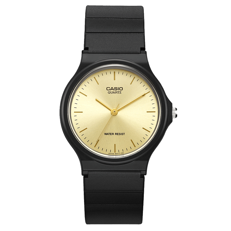 Casio Small Black Watch for Men And Women, Unisex Student Civil Servant Exam Watch, Suitable for Middle School And High School Entrance Exams, Quartz Watch MQ-24