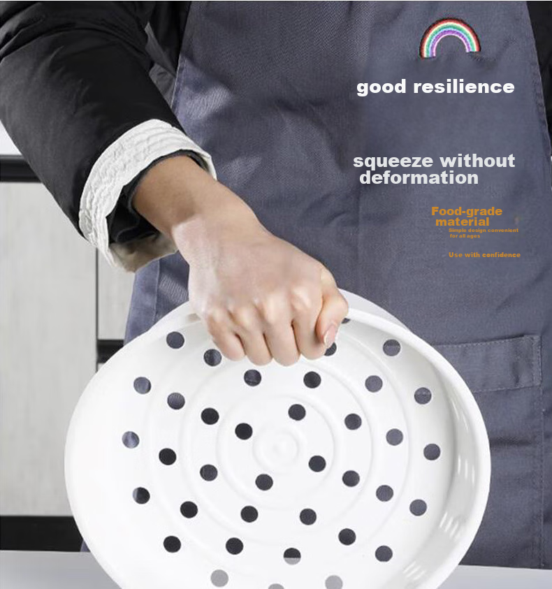 Jingwanhui Suitable for Midea Rice Cooker Steamer Ball Pot, 4L/5L Universal Rice Cooker Inner Steamer Rack, Steaming Tray, Steamer Basket, Ball Pot Inner Liner Size 20.1-20.8CM with Handle W808 12