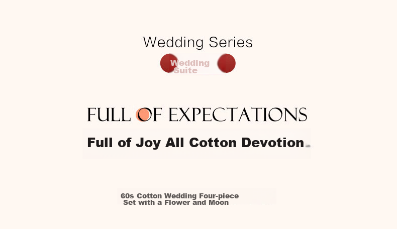 BEYOND Home Textiles Wedding Four-Piece Set, Pure Cotton, Wedding Red, 60-Count Long-Staple Cotton, Embroidered Wedding Bedding Set, Huayue, 1.5 Meters 2