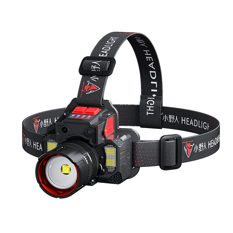 XIAOYEREN High-Intensity Headlamp, Head-Mounted, Outdoor, Long Battery Life, for Fishing, Beach Combing, Hiking, Super Bright, Rechargeable, Construction Site, Small Lighting Lamp
