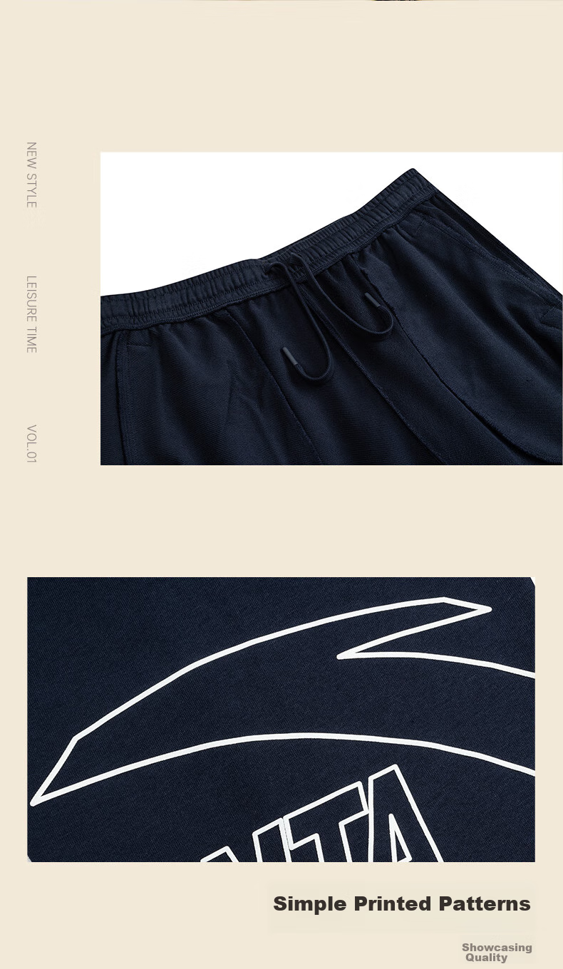 ANTA Fleece-Lined Sweatpants for Men, Winter New Style Knitted Sports Trousers, Casual Joggers, Versatile Men's Pants 11