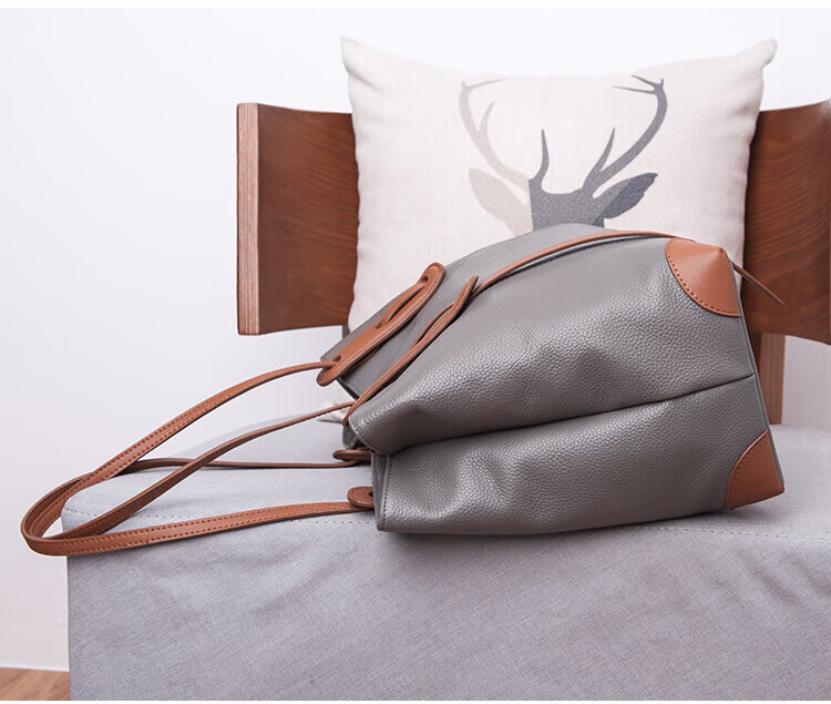 Viney Leather Handbag, Women's Large Capacity Tote Bag, Light Luxury Shoulder Bag, Birthday And Mother's Day Gift, Practical Present for Mom 16
