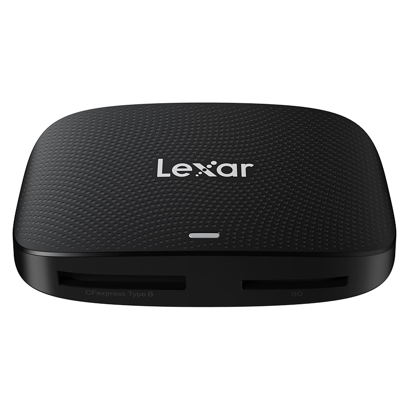 Lexar USB 3.2 High-Speed Card Reader 520U, Two-In CFexpress Type B/SD Dual Card Dual Read, Includes Data Cable, Lightweight Desig