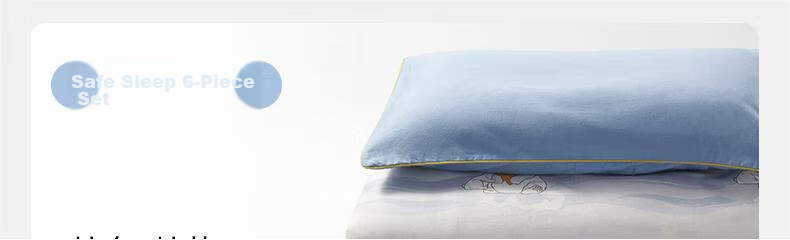 Babycare Kindergarten Bedding Set of Six Pieces, Children's Nap Baby Bedding, Pure Cotton Pillowcase And Duvet for All Seasons 2