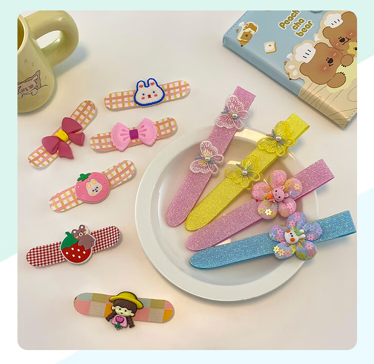 CHIMERA 6-Piece Children's Bangs Hair Clips with Sequins And Fish Scale Mermaid Tails BB Clips for Girls, Mid-Autumn Festival Gift 19