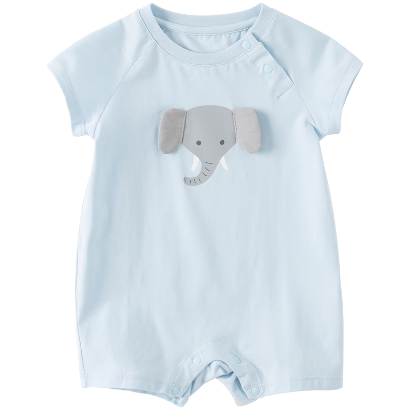 DAVE & BELLA Baby Clothes Summer Newborn Short-Sleeve Bodysuit Infant Romper for Boys