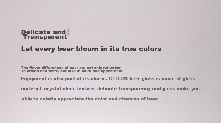 CLITON Craft Beer Glasses Home Glass Beer Mugs Bar Restaurant Large Capacity 450ml Beverage Juice Cups Set of 2 7