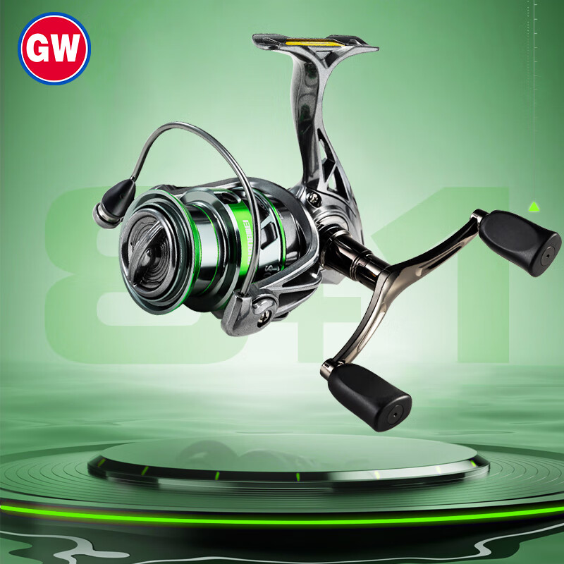 Рыболовная катушка GW Double Rocker Arm Haohai, модель 2500, с микро-шпулей, для отвесной и спиннинговой ловли