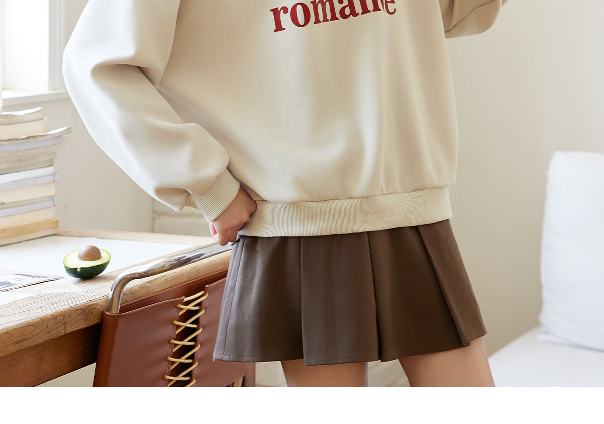 Halo Queen Women's Sweatshirt, Spring And Autumn American-Style POLO Collar, Trendy Letter Print, Loose Casual Pullover, New Product H143W1034 37