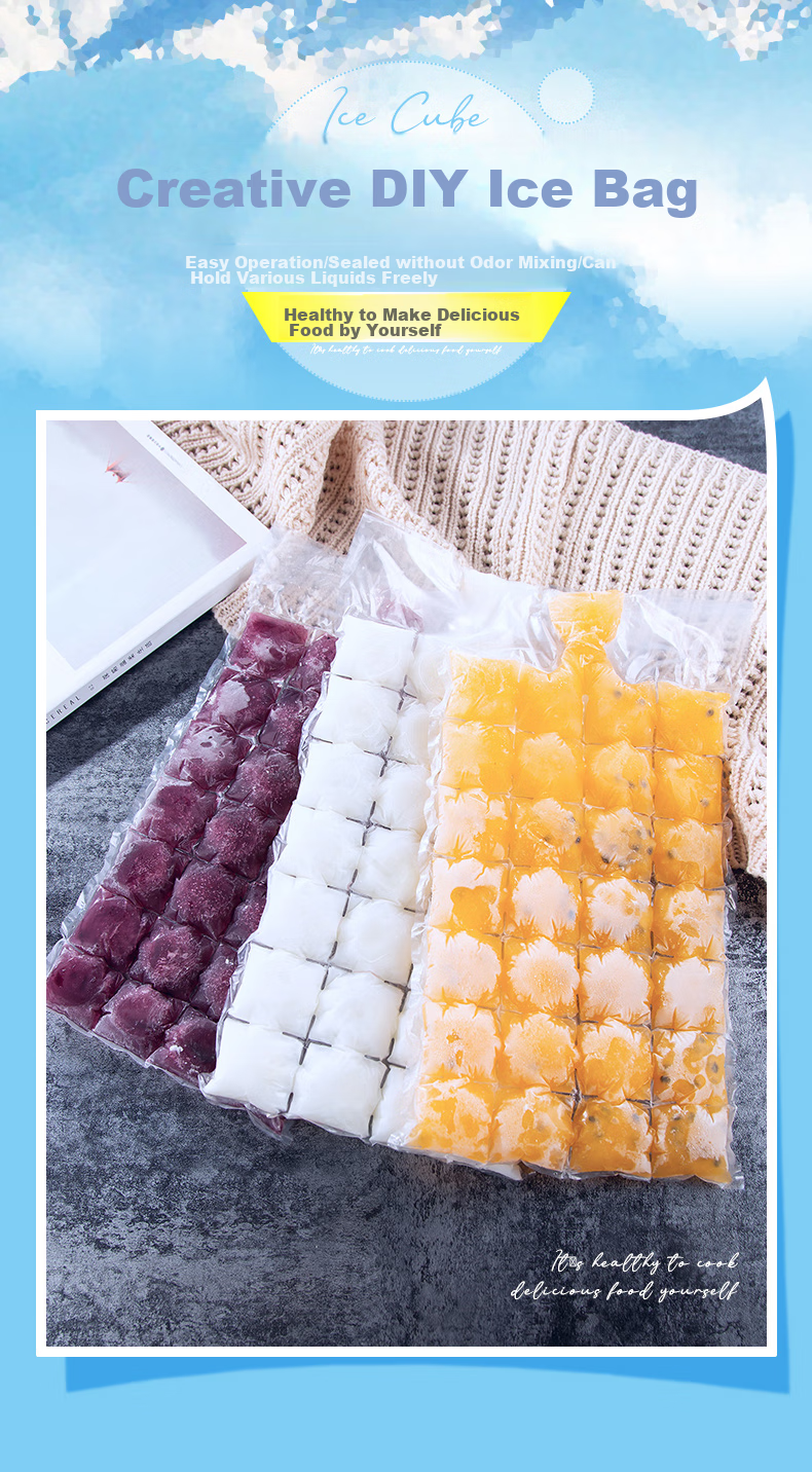 BWNK [280-Piece Set] Ice Cube Trays, Disposable Ice Bags with Self-Sealing Edges, Ice Cube Molds, 10 Ice Bags 1