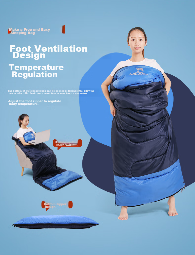 CAMEL Outdoor Sleeping Bag, Camping Adult Thickened Warm Cold-Resistant All-Season Model, Single Man Winter Double A8W03009 9