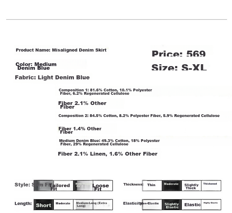 Dme [Irregular Cotton A-Line Skirt] Summer Washed Pocket Zipper Denim Midi Skirt for Women, Medium Denim Blue, L 10