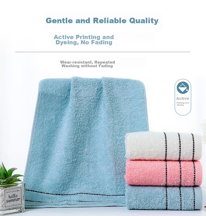 Grace Pure Cotton Towels, Adult Home Use Lint-Free Xinjiang Cotton Bath Face Towels for Men And Women, 3-Pack Sports Towels 6