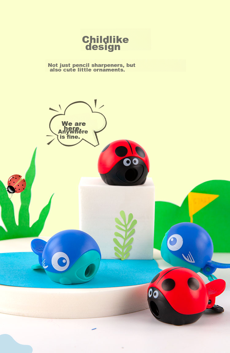 Maped [Children's Creative Gift] Big Head Pencil Sharpener Whale, Stylish Small Mini Rotary Pencil Sharpener, Manual Pencil Sharpener, 018115CH 8