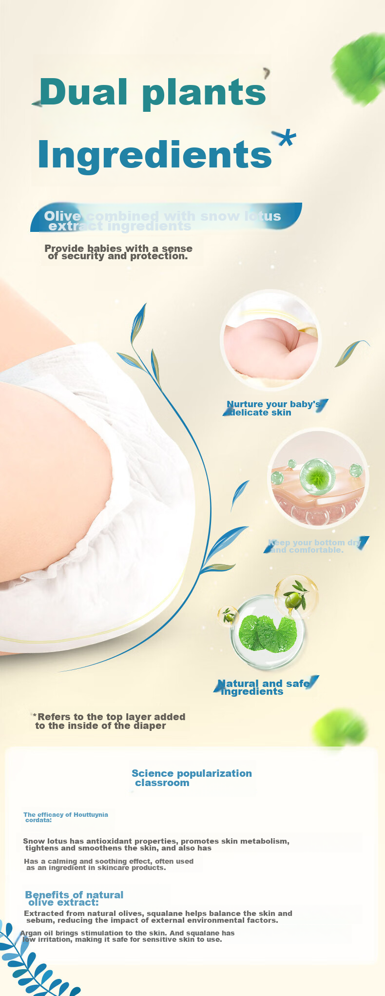 GOO.N Guangyu Zhiben Zhiyuan Diapers S48 Pieces (4-8kg), Diapers, Double Plant Extract 4