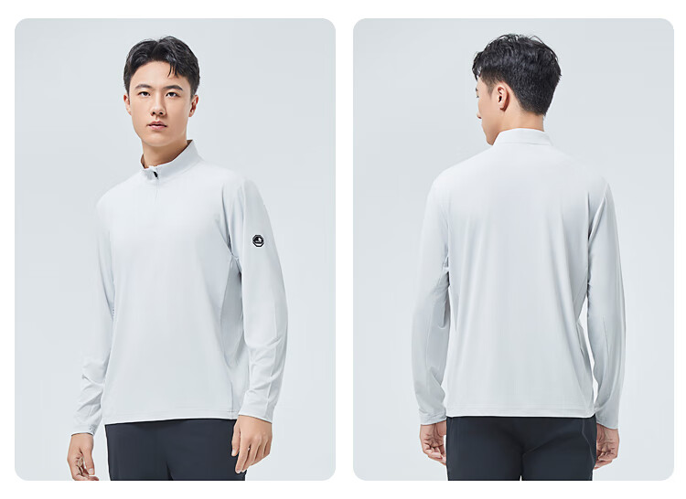 SCALER Outdoor Long-Sleeve T-Shirt for Men, Spring And Summer New Arrival, Ice Rainbow Silk Moisture-Wicking Quick-Dry Simple Running Sports Top for Wome 27