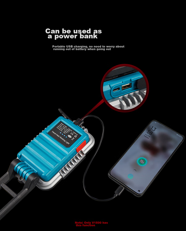 Shanlishi Work Light, LED Auto Repair Light, Ultra-Bright Camping Lamp, Outdoor Lighting Lamp 9