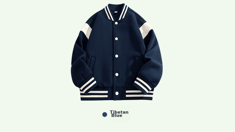 Baleno Boys' Jacket, Spring And Autumn Style, for Older Children, 2026 Trendy Cool Kids' Clothing, Color-Block Baseball Jacket, Children's Casual Outerwear 14