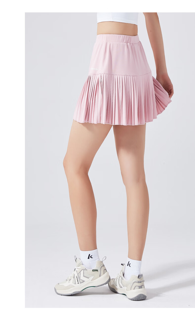 KAWASAKI Badminton Sports Skort for Women, Anti-Exposure Short Skirt S2752, Black, 3XL 12