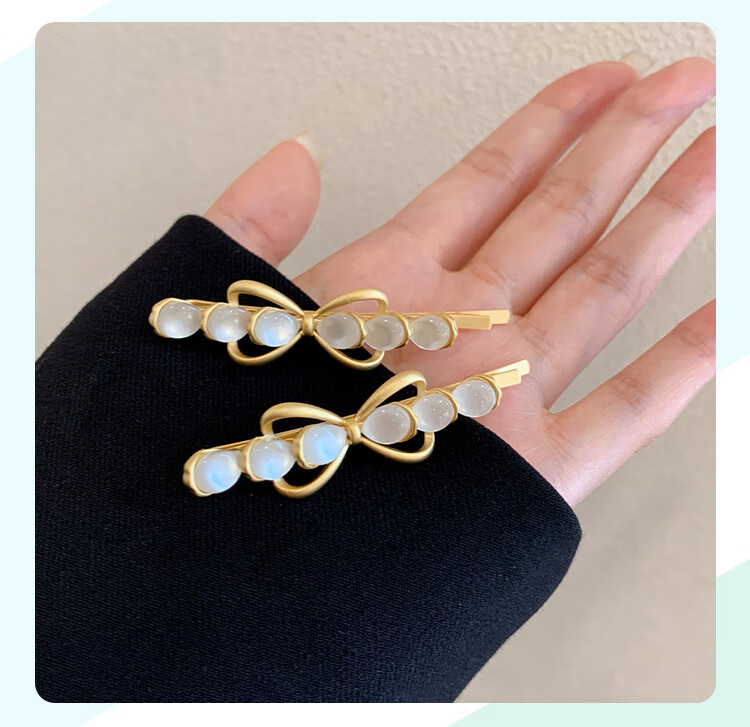 CHIMERA 2-Piece Hair Clip Set, Simple Side Bangs Clips, Hair Accessories, Mid-Autumn Festival Gift for Girls 23
