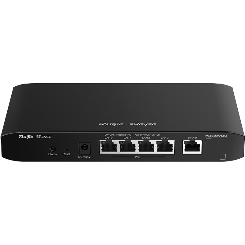 Ruijie RG-EG105G Full Gigabit POE Gateway All-In Device with AC Controller, Enterprise-Level Router, Single WAN Port, Behavior Management