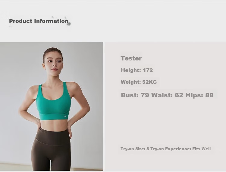 Gigt Sports Bra for Women, Yoga Bra with Beautiful Back Design, One-Piece High-Intensity Support, Anti-Shock, Side Support Reduction, Fitness Running Vest 21