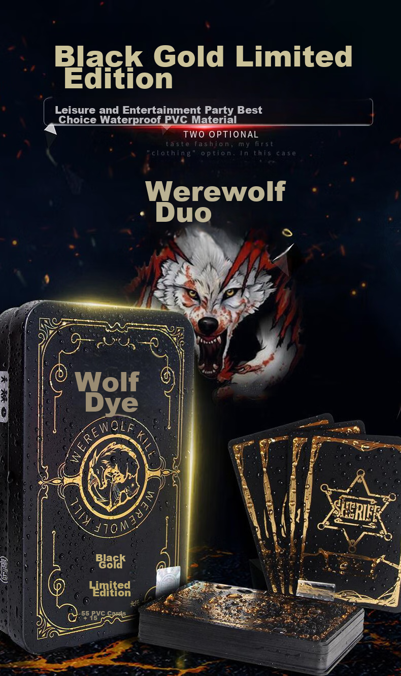 Langrensha Card Game Dark Gold Collector's Edition Langrensha Complete Set 2025 Night Black Please Close Your Eyes to Kill Game Set 1