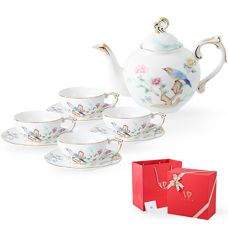 WOOCH Wedding Gift Coffee Cup And Saucer Set, High-End Afternoon Tea Set, Wedding Present, Housewarming Gift, Cups